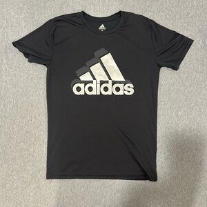 Boys Black Adidas Dri-Fit Shirt